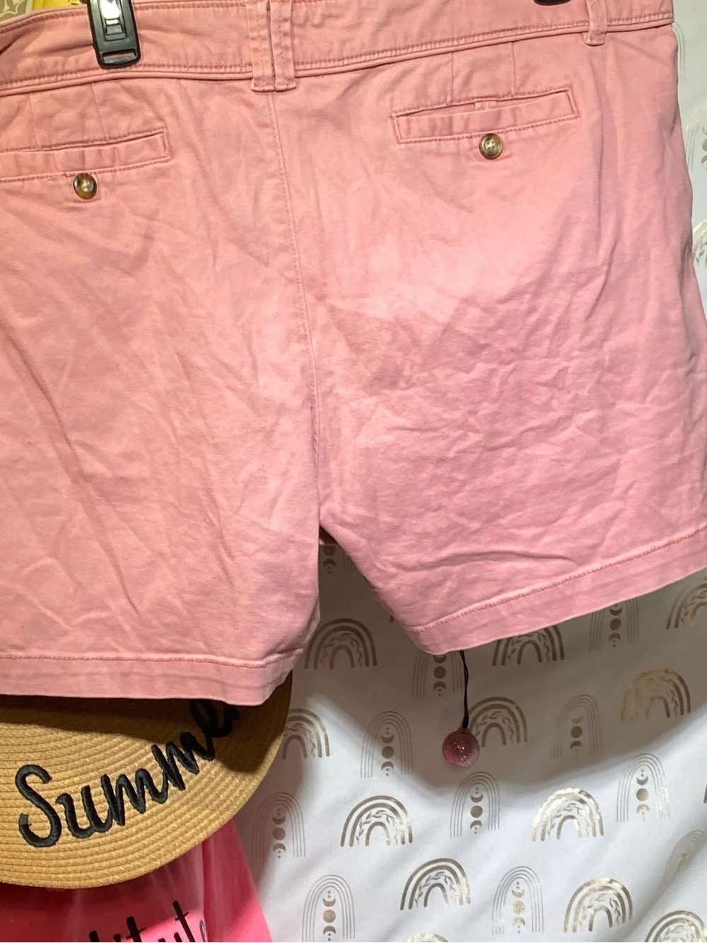 Canyon River Blues Soft Pink Cotton Bermuda Shorts